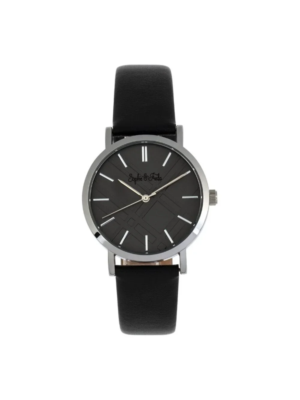 NWT Sophie And Freda Budapest Quartz Black Dial Ladies Watch